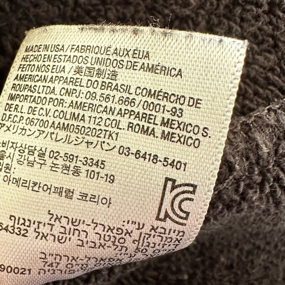 OAK NYC Shawl Collar Zip Pullover Sweatshirt in Black size Small - Picture 11 of 11